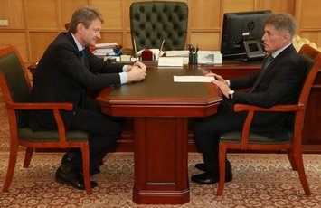 Встреча в Москве мэра Сахалина и министра транспорта РФ