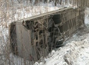 В Красноярском крае произошло ДТП с участием автобуса